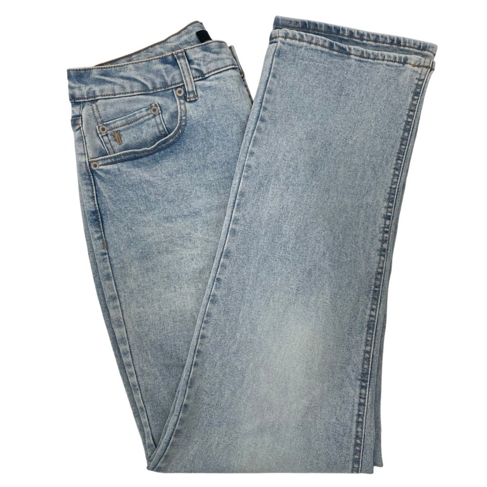 FRYE Womens Size 8/29 Light Wash Denim Jeans Straight Leg Streetwear Minimalist